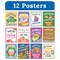 Carson Dellosa Farmers Market 12pc Motivational Poster Set, Colorful Illustrations, Powerful Visual Reminders for Homeschool and Classroom Decor